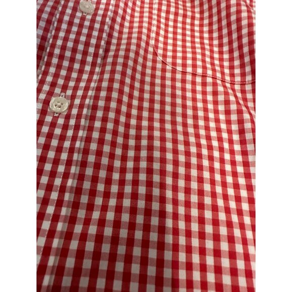 Brooks Brothers Red & White Checkered The Original Polo Shirt size L - Picture 7 of 7